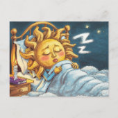 geile Sonne im Schlaf Postkarte (Vorderseite)