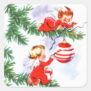 Geilige Engel Quadratischer Aufkleber