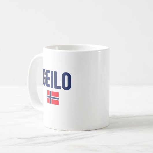 GEILO Norwegen Kaffeetasse (Vorderseite Links)