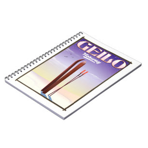 Geilo, Norwegen Skireiseplakat Notizblock