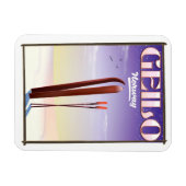 Geilo, Norwegisches Skipposter Magnet (Horizontal)