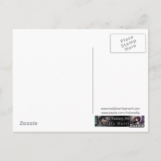 Geimini Mermaids Postcard Fantasy Art Postkarte (Rückseite)