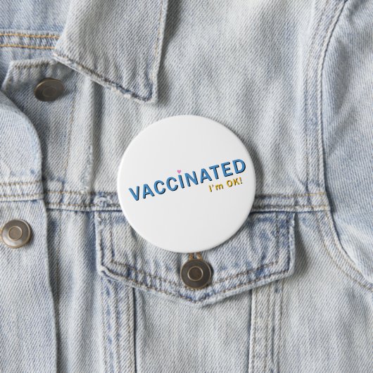 Geimpft bin ich okay button (Beispiel)