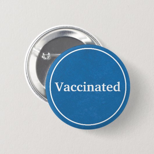 geimpft (blau) button (Vorne & Hinten)