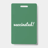 geimpft | Coronavirus Covid Pro Impfstoff Grün Ausweis (Rückseite)