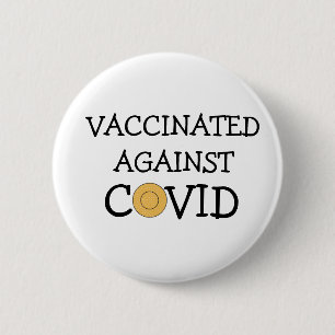 Geimpft gegen Covid Button