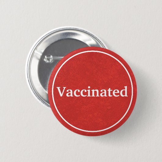 geimpft (rot) button (Vorne & Hinten)