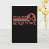 geimpft und reisebereit karte (Gelbe Blume)