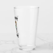 geimpft und zum Party bereit - Bier Glas (Links)