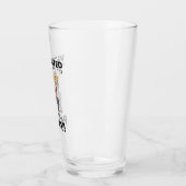 geimpft und zum Party bereit - Bier Glas (Links)