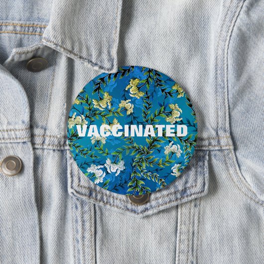 Geimpfte Coronavirus-Pandemie Button (Beispiel)
