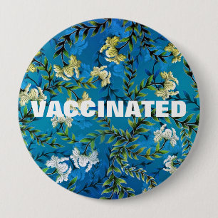 Geimpfte Coronavirus-Pandemie Button
