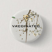 Geimpfte Coronavirus-Pandemie Button (Vorderseite)