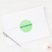Geimpfte Labels Runder Aufkleber (Umschlag)