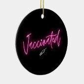 Geimpfte moderne Neon-Kalligrafie Chic Girl Cool Keramik Ornament (Rechts)