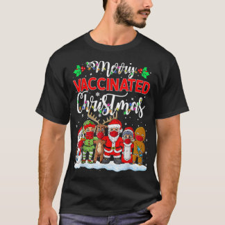 Geimpfte Weihnachtsbeleuchtung Frohe Weihnachtsfei T-Shirt