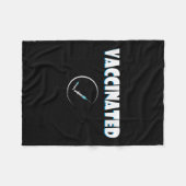 Geimpfter Funny Spaß Grafischer Zitat geimpft Ch Fleecedecke (Vorderseite (Horizontal))