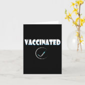 Geimpfter Funny Spaß Grafischer Zitat geimpft Ch Karte (Gelbe Blume)