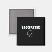 Geimpfter Funny Spaß Grafischer Zitat geimpft Ch Magnet (Vorderseite/Rückseite)