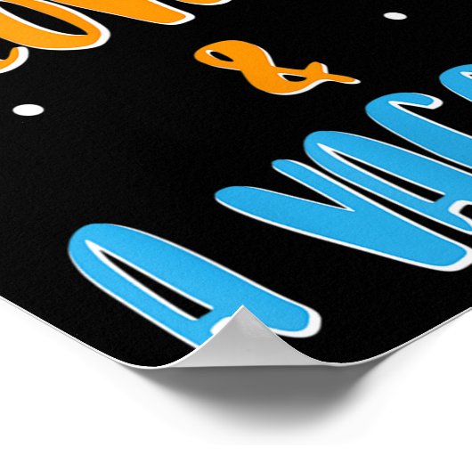 Geimpfter Spaß Joke Graphic Quote Peace Lo Poster (Ecke)