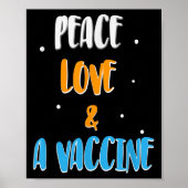 Geimpfter Spaß Joke Graphic Quote Peace Lo Poster (Vorne)