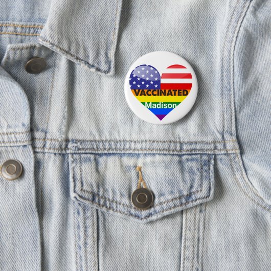 geimpftes Herz Button (Beispiel)