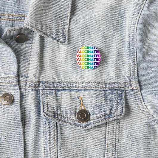 Geimpftes Schwulenmuster mit Lgbtq Button (Beispiel)