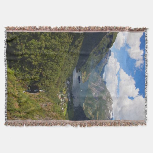 Geiranger Fjord Landschaft, Norwegen Decke (Vorderseite)