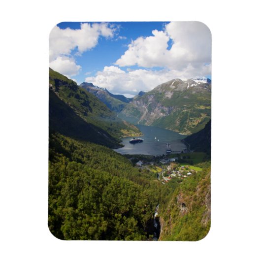 Geiranger Fjord Landschaft, Norwegen Magnet (Vertikal)