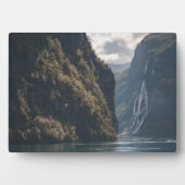 Geiranger Fjord Norwegen Fotoplatte (Vorderseite)