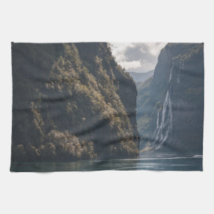 Geiranger Fjord Norwegen Geschirrtuch