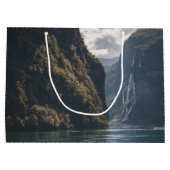 Geiranger Fjord Norwegen Große Geschenktüte (Rückseite)