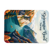 Geiranger Fjord Norwegen Magnet (Horizontal)
