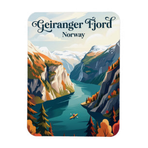 Geiranger Fjord Norwegen Magnet