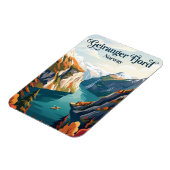 Geiranger Fjord Norwegen Magnet (Linke Seite)