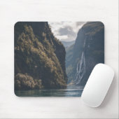 Geiranger Fjord Norwegen Mousepad (Mit Mouse)