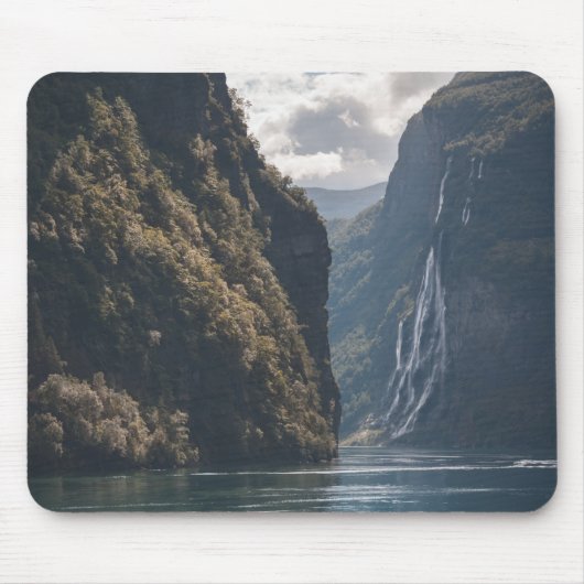 Geiranger Fjord Norwegen Mousepad (Vorne)