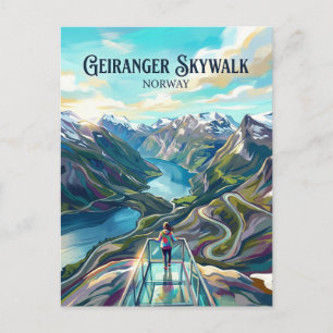 Geiranger Skywalk - Dalsnibba Norwegen Postkarte