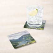 Geirangerfjord Ansicht in Norwegen-Untersetzer Rechteckiger Pappuntersetzer (Vor Ort)