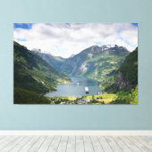 Geirangerfjord-Leinwand Leinwanddruck (Insitu (Holzboden))