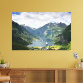Geirangerfjord-Leinwand Leinwanddruck (Insitu (Wohnzimmer))