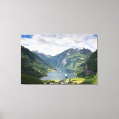 Geirangerfjord-Leinwand Leinwanddruck (Vorderseite)