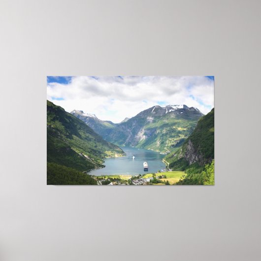 Geirangerfjord-Leinwand Leinwanddruck (Vorderseite)