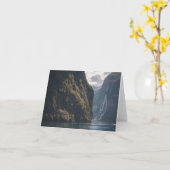 Geirangerfjord Norwegen Karte (Gelbe Blume)