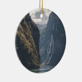 Geirangerfjord Norwegen Keramik Ornament (Rechts)