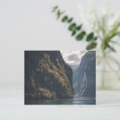 Geirangerfjord Norwegen Postkarte (Stehend Vorderseite)