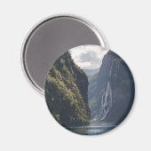 Geirangerfjord Norwegen Souvenir Magnet (Vorderseite/Rückseite)
