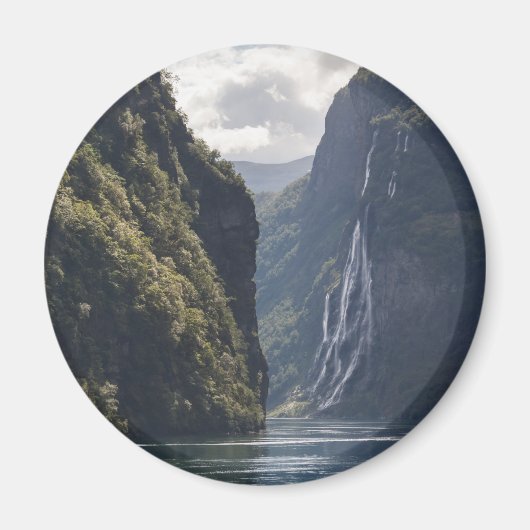 Geirangerfjord Norwegen Souvenir Magnet (Vorne)