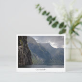 Geirangerfjord Postkarte (Stehend Vorderseite)