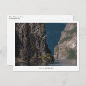 Geirangerfjord Postkarte (Vorne/Hinten)